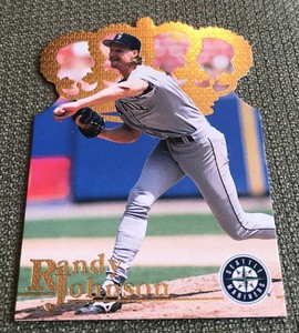 1996 Pacific Crown Collection Gold Die-Cuts Randy Johnson #DC-33 HOF