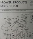 Lauson Power Products Tecumseh 2-cycle Engine 51 thr 99 Parts Manual 1-cylinder