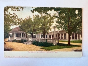 Cartolina: Refettorio, Lake Park, Milwaukee, WI, affrancata 1900 - Foto 1 di 2