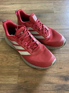 adidas Edge Gameday Mens Red & Silver Sneakers Shoes - Size 11.5 - Picture 1 of 7