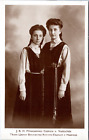 Prinzessinnen Eudoxia & Nadeschda von Bulgaria Vintage silver print. Postcard.