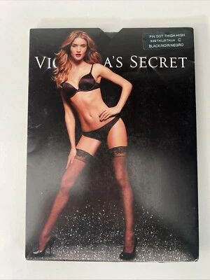 Victorias Secret Pin Dot Muslo Alto Negro Talla C Foto 1 de 2