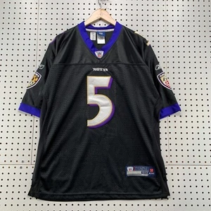 Baltimore Ravens Reebok On Field Jersey Mens Size 50 #5 Flacco Black 25.5x29.5 - Picture 1 of 16