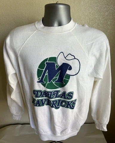 Vintage 80’s 90’s Dallas Mavericks Sweatshirt Men’s Medium Old Logo Cover