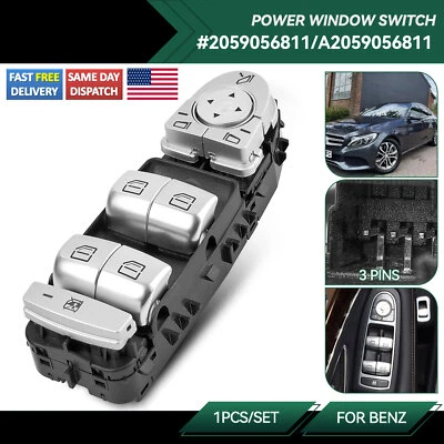 Power Window Master Control Switch US For Mercedes Benz C300 C63 C350e W205 S550 - Image 1 of 4