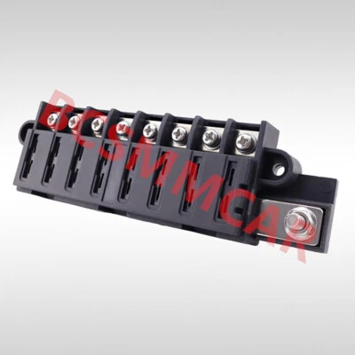 Fuse Box Holder 8 way 1 In 8 Out Circuit Automotive Car Boat Blade Fuses 32V - Image 1 of 4