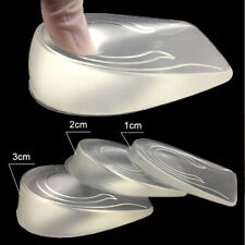 1 Pair Height Lift Men Women Shoes Insole Silicone Heel Insert Increase 。。t