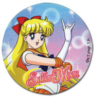 Sailor Moon Venus Pen Anime 1.25" Button GE-35156 