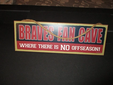 MLB/ATLANTA/BRAVES(HANGING/WALL/PLAQUE/FAN/CAVE/NO/OFFSEASON) Very/Nice Cover