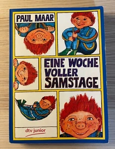 SIGNIERT Paul Maar Eine Woche voller Samstage mit eigenhändiger Zeichnung - Bild 1 von 5