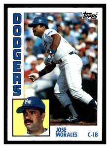 1984 Topps #143 JOSE MORALES Los Angeles Dodgers ~D2O