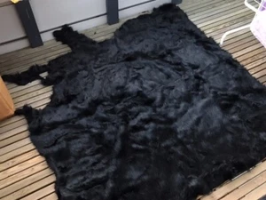 Faux fur black fabric - Picture 1 of 3