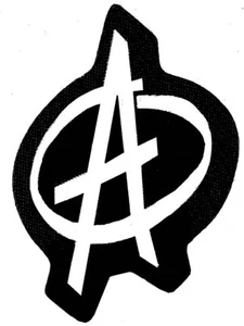 Parche De Tela Con Forma De 'A' De Anarquía Para Coser 110Mm X 75Mm(Ro) - Imagen 1 de 1