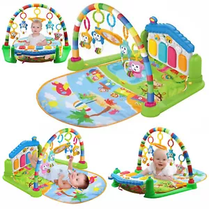 3 in1 Fitness Music Baby Play Mat Lay and Kids Gym Play-mat Fun Piano Boys Girls - Picture 1 of 7