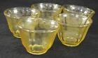 Federal Glass Madrid Amber Group of Five Jello Molds