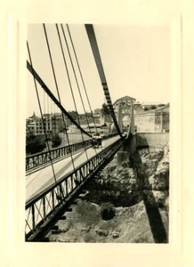 France/Algeria Constantine Sidi M'Cid suspension Bridge Photo snapshot 1957 #2 - Foto 1 di 3