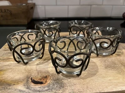 Candelabros de vidrio Southern Living at Home Jamestown Votives - Juego de 5 Foto 1 de 3