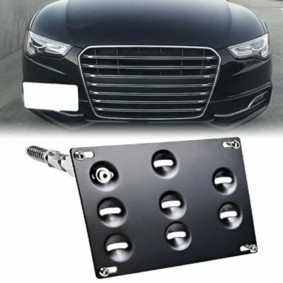 For Audi A3 S3 Q5 TT TTS Front Bumper Tow Hook Eye License Plate Mount Bracket - Image 1 of 4