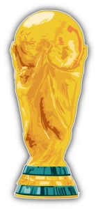 World Cup Soccer Football Car Bumper Sticker Decal - Picture 1 of 1