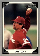 1991 Leaf Philadelphia Phillies Baseball Card #350 Danny Cox