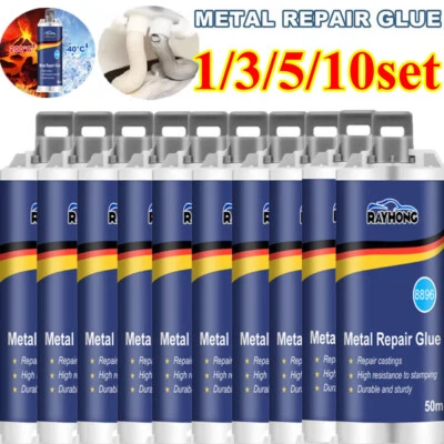 RAYHONG 1~10X Liquid Metal Filler Metal Repair Gel Paste A&B, Metal Bonding Repair Paste