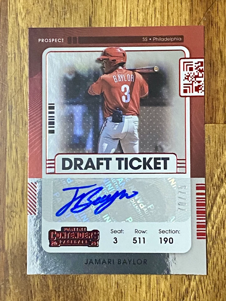 2021 PANINI CONTENDERS DRAFT TICKET AUTO JAMARI BAYLOR 70/75 #PT2-JB - Image 1 of 2