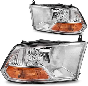 Headlight Assembly Compatible with 2009-2012 Dodge Ram 1500 2500 3500 Pickup - Picture 1 of 6