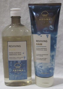 Bath & Body Works Aromatherapy Wash Set 2 REVIVING RAIN Lime Sparkling Neroli - Picture 1 of 3