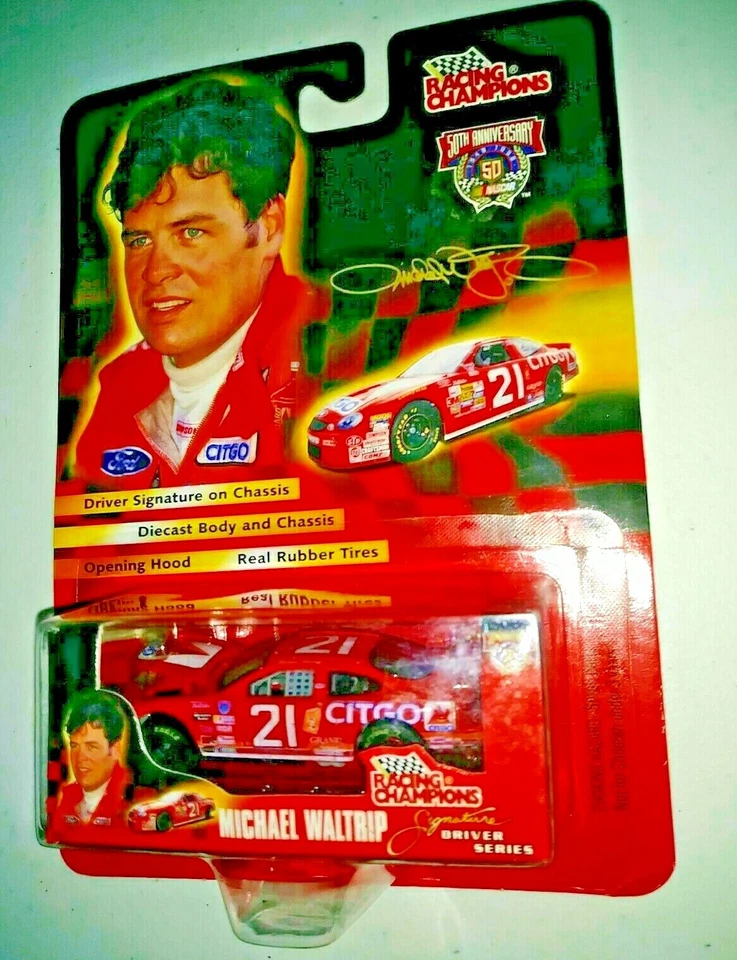 Racing Champions 50th Anniversary #21 Michael Waltrip Citgo race car NASCAR - Image 1 of 1
