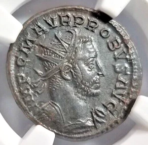 Probus Roman Empire NGC Ch AU Aurelianianus Cornucopia Caduceus Felicitas Tempor - Picture 1 of 24