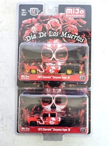 M2 Dia De Los Muertos 1973 Chevrolet Cheyenne Super 30 Dually Chase pair - Picture 1 of 1