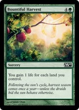 4x Bountiful Harvest MTG Magic 2010 (M10) NM Magic Regular