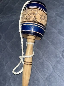 Hand Crafted Ball & Stick Wooden Toy Floral 9" Kendama - Picture 1 of 2
