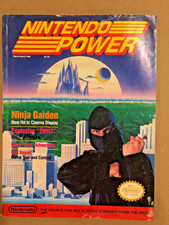 Nintendo Power Magazine Ninja Gaiden Mar/Apr 1989  with Poster and Poll Card
