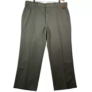 Pantalone uomo vintage Orvis tela plissettato davanti taglia 42 verde gamba dritta 5741P - Foto 1 di 13