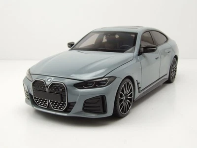 BMW I4 M50 2022 Gris Metalizado Coche De Modelo 1:18 Minichamps - Imagen 1 de 4