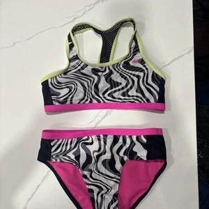 ZeroXposur Girl’s Colorful Two-Piece Bikini Swimsuit Set Size 10/12 - Picture 1 of 7