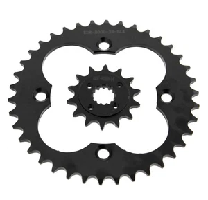 2009 - 2012 Honda TRX400X TRX400 14 Tooth Front & 38 Tooth Rear Black Sprocket - Picture 1 of 1