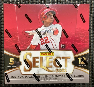 2021 Panini Select Baseball Hobby Box - Free Priority Shipping