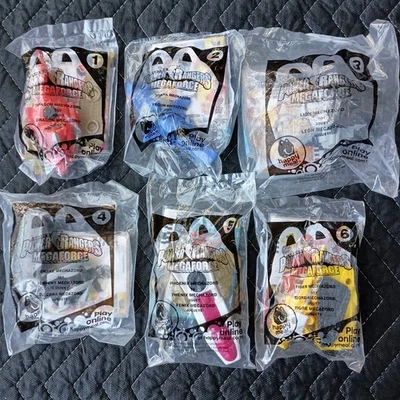 Lote 6 NOVOS Power Rangers Leão Cobra Fênix Dragão Mechazord McDonalds Brinquedos 2013 - Imagem 1 de 4
