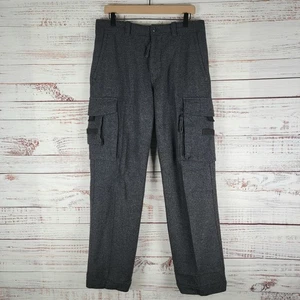Pantalón cargo informal gris Club Monaco para hombre talla 32 x 32 100 % lana Ivan de colección - Imagen 1 de 17