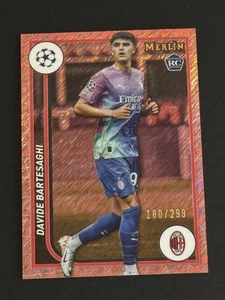 2024 DAVIDE BARTESAGHI 180/299 TOPPS MERLIN UEFA CHAMPIONS LEAGUE RC SHIMMER - Picture 1 of 10