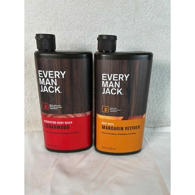 Every Man Jack Body Wash 2 Pack Cedarwood Mandarin Vetiver 16.9 fl oz - Image 1 of 4