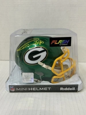 Мини-шлем с автографом Packers DONALD DRIVER Riddell FLASH Speed - Beckett C2 - Изображение 1 из 4