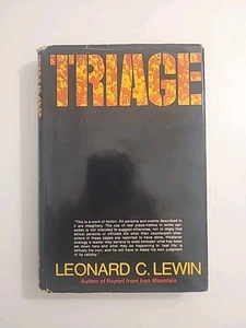 TRIAGE by Leonard C. Lewin 1972 First Edition First Printing  - Bild 1 von 12