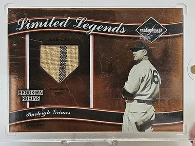 2004 Leaf Limited Legends Materials Plate 072/100 Burleigh Grimes #LL-6 HOF - Image 1 of 2