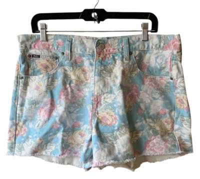 Polo Ralph Lauren Floral Denim Shorts Sz 32 Cut Off Crosby Relaxed Distressed - Image 1 of 4