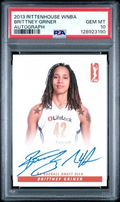 2013 Rittenhouse WNBA Brittney Griner Rookie Autograph RC Auto PSA 10 - Image 1 of 2