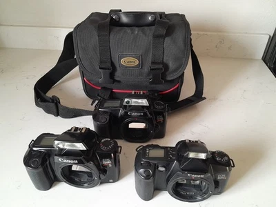 3 Pc Canon 35mm Film Camera Bodies - Rebel EOS S1/Rebel EOSG/Rebel EOS S2 & Bag - Image 1 of 4