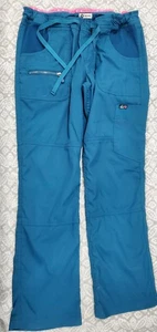 Pantaloni Koi Lite Peace Scrub Donna Tg SP Regular Teal Slim Fit 721-P Elasticizzati - Foto 1 di 4
